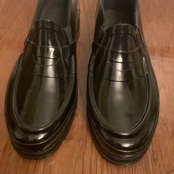 Misty Harbor Black Ankle High Rubber Gouloshs Rain Shoes (Loafers). Size 8 - Picture 3 of 8